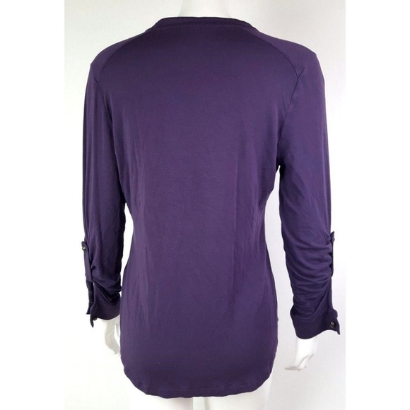 SOFT SURROUNDINGS Purple Top - Petite Medium PM - Picture 3 of 7